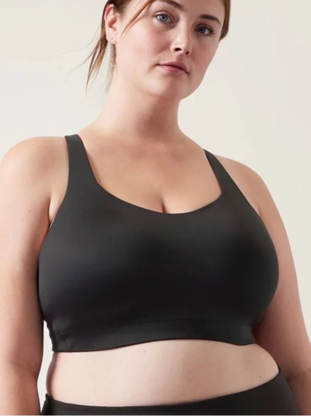 Athleta Advance B-G High Impact Sports Bra Black Size 36DD